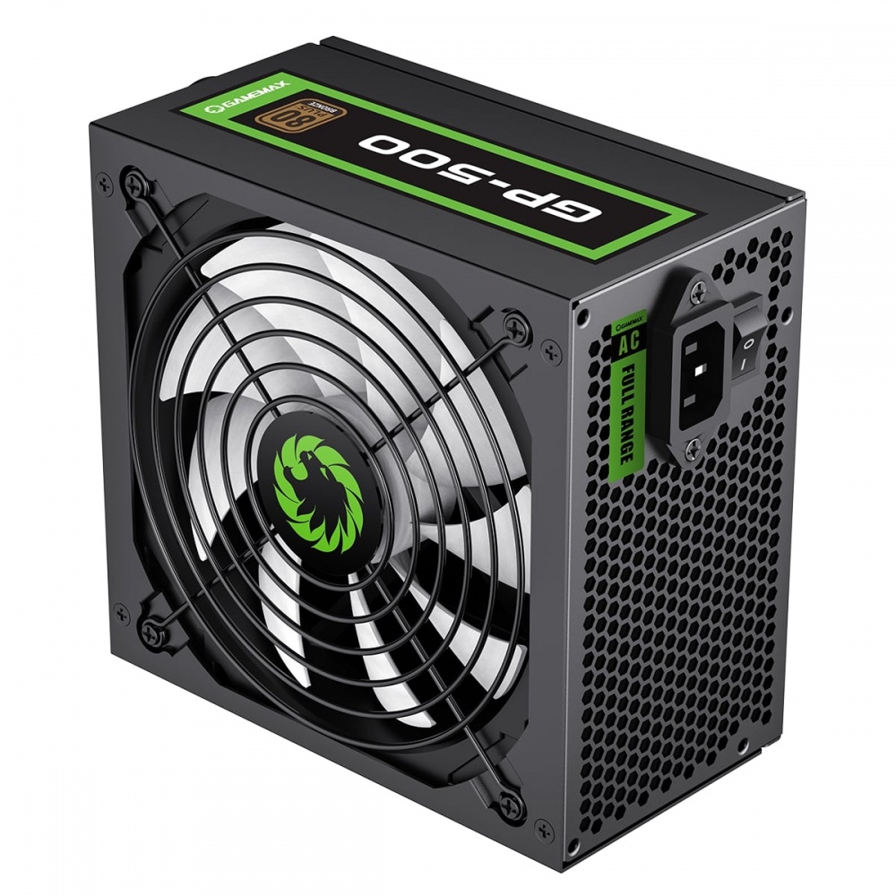 GameMax 500W GP500 Black 80 Plus Bronze Power Supply ATX PSU